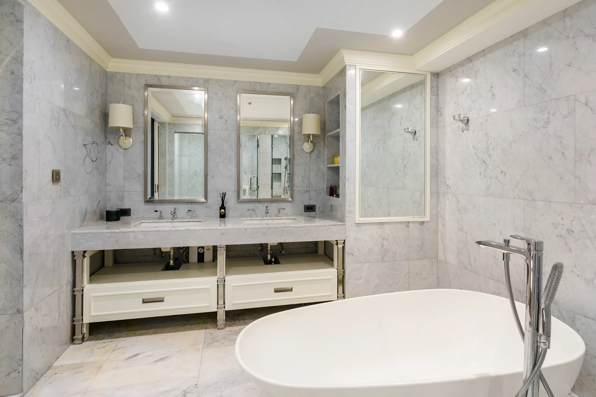 Marble bathroom