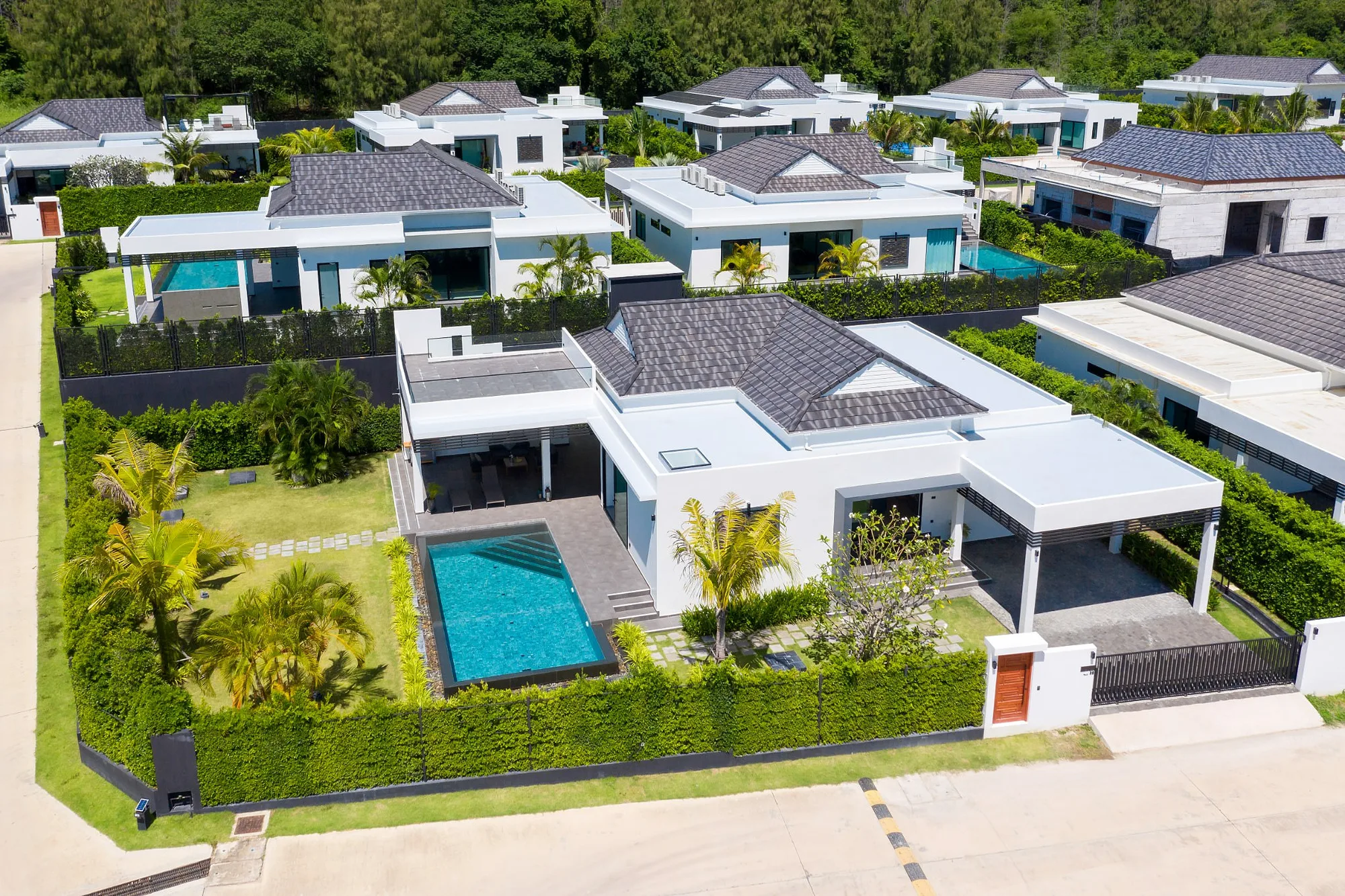 Villa development from the air