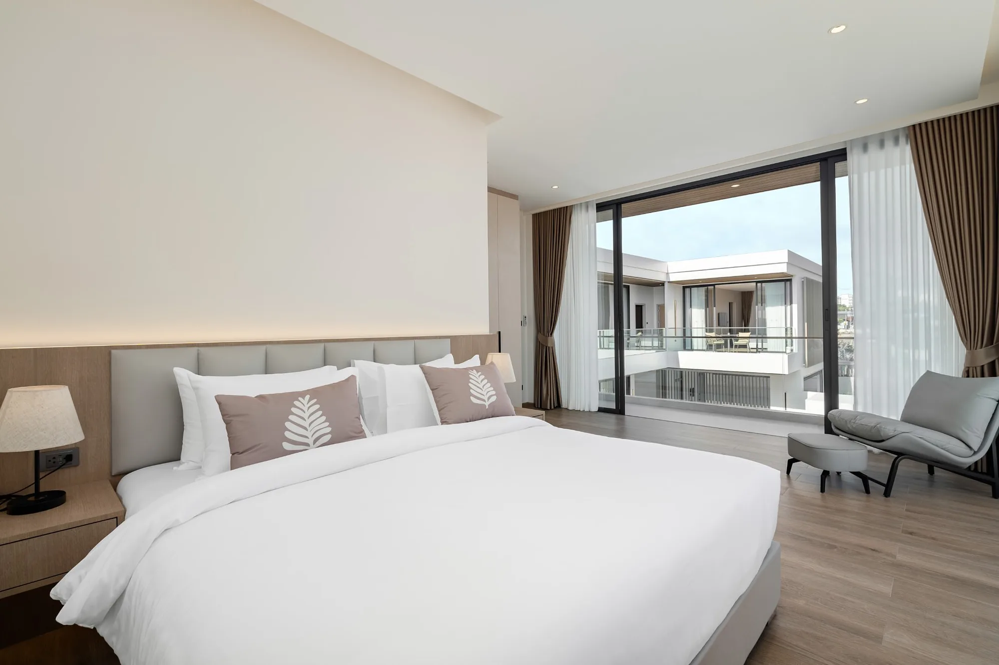 Bedroom with balcony