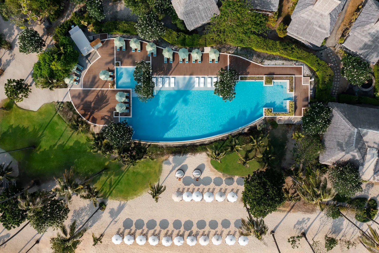 Saii Phi Phi Island Village, aerial pool view