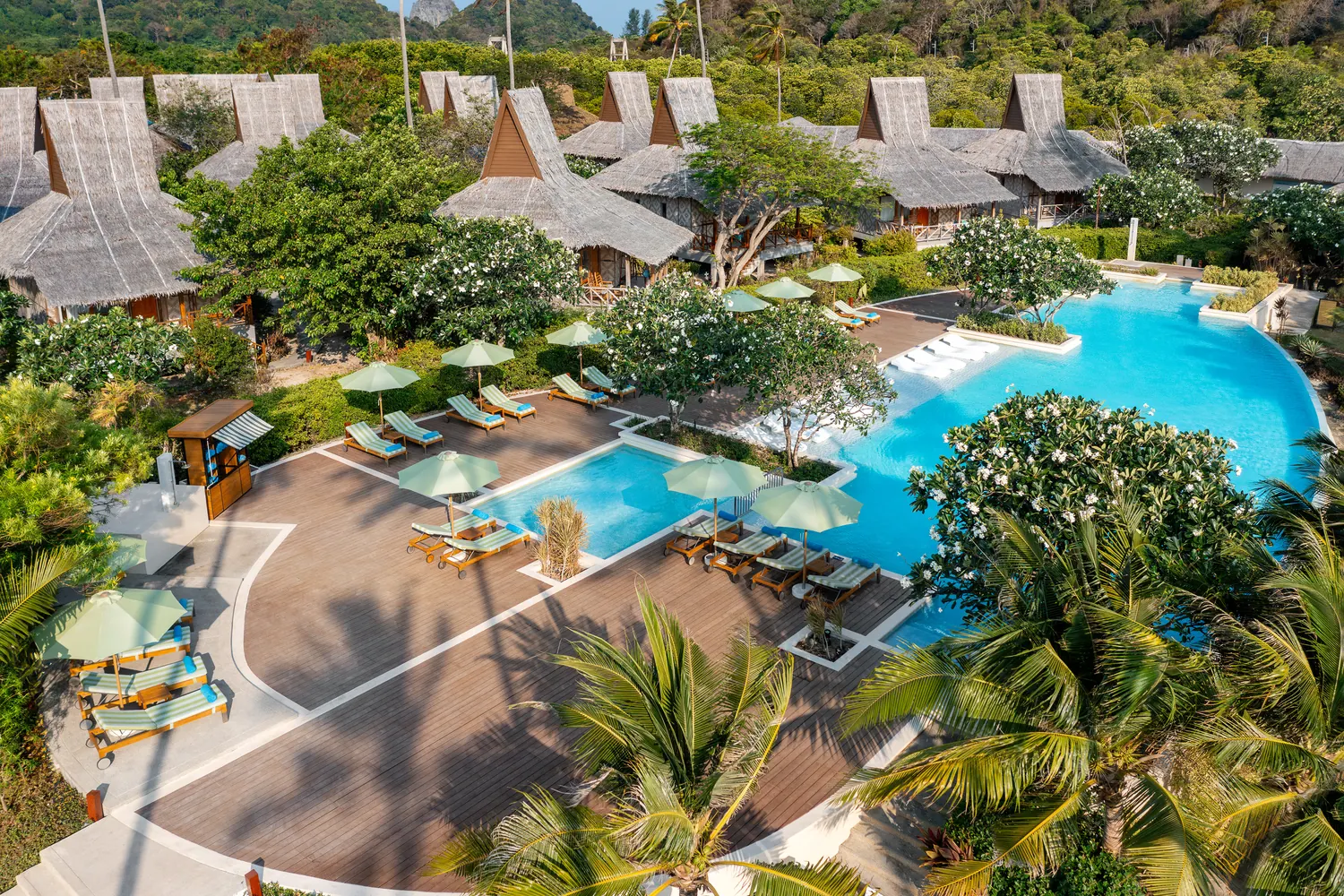 Saii Phi Phi Island Village, aerial pool view