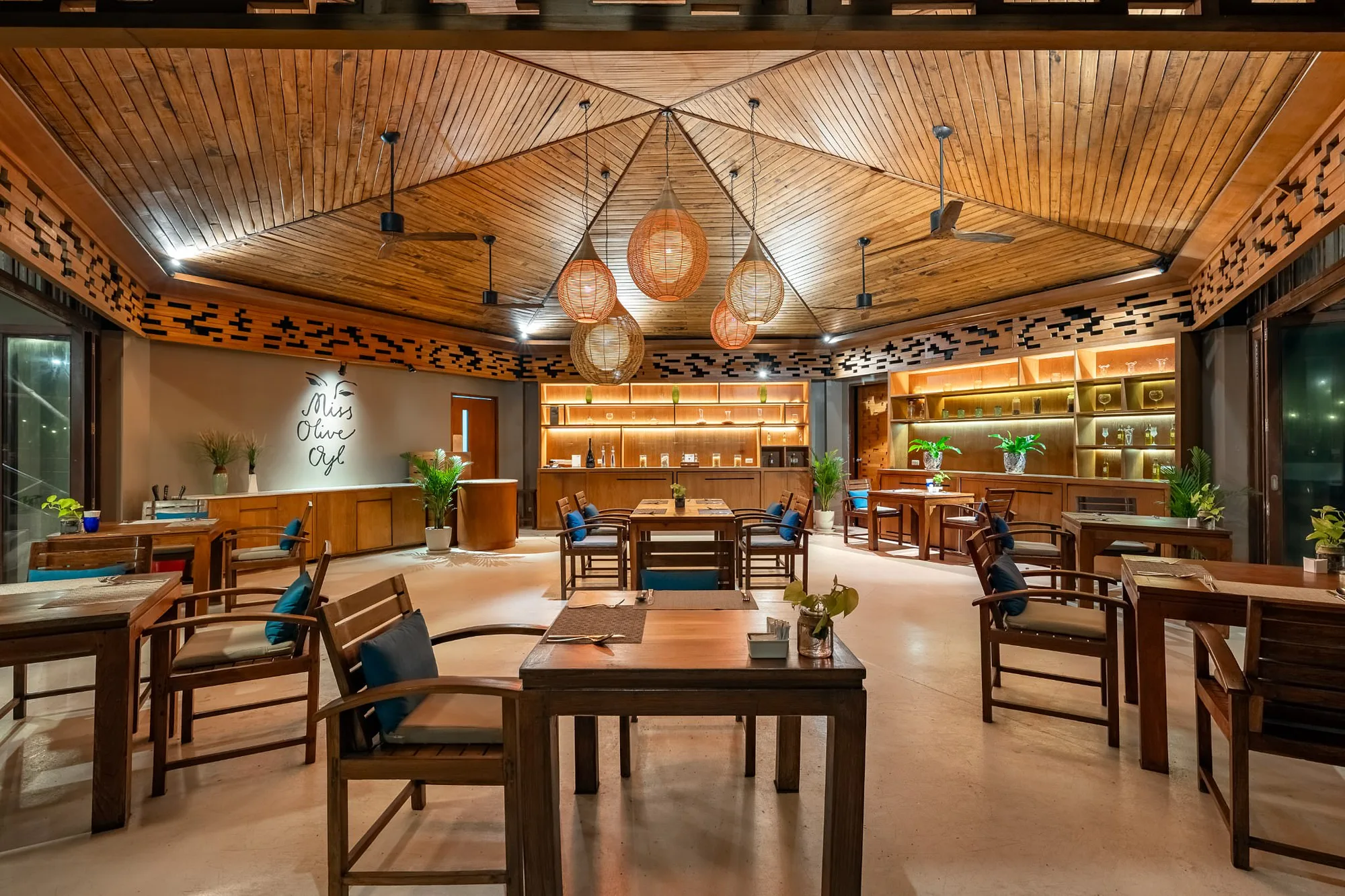 Restaurant and bar interior