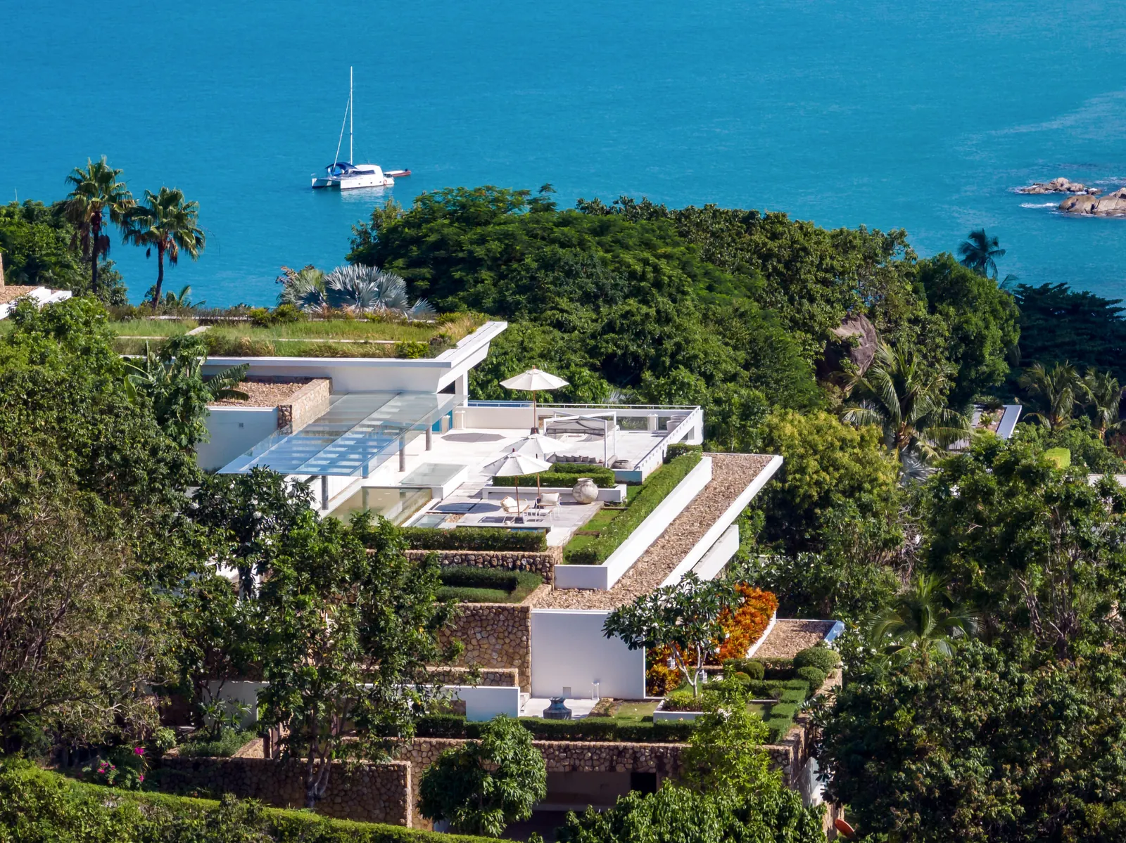 Villa 24 from the air