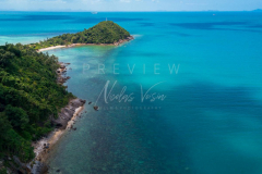 Aerial view north west koh samui