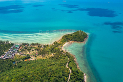 Aerial view north west koh samui