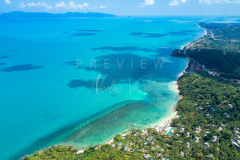 Aerial view north west koh samui