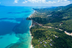 Aerial view north west koh samui