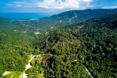 Aerial view koh samui