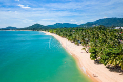Aerial view maenam beach