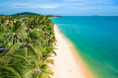 Aerial view maenam beach