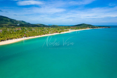 Aerial view maenam beach