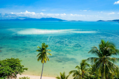 Aerial view Bangrak bay