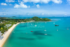 Aerial view Bophut beach