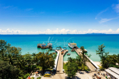 Aerial view Lipa Noi Raja Ferry