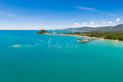 Aerial view Lipa Noi Raja Ferry
