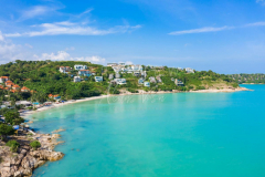Aerial view Thongsong bay beach