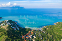 Aerial view Thongsong bay beach