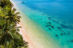 Aerial view taling ngam beach