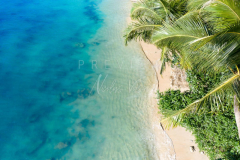 Aerial view taling ngam beach