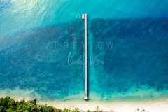 Aerial view taling ngam jetty