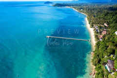 Aerial view taling ngam jetty