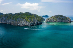 Aerial view Marine park