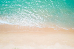 Aerial view beach