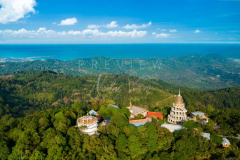 Aerial view standing Buddha viewpoint