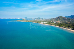 Aerial view maenam beach