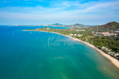 Aerial view maenam beach