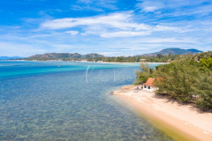 Aerial view Lamai bay