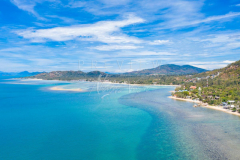 Aerial view Lamai bay