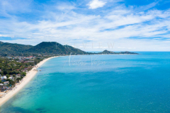 Aerial view Lamai bay