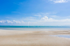 Aerial view Nathon beach at low tide