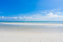 Aerial view Nathon beach at low tide