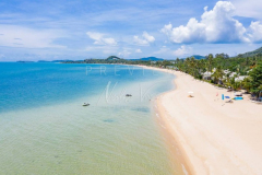 Aerial view maenam beach