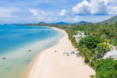 Aerial view maenam beach