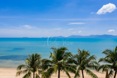 Aerial view maenam beach