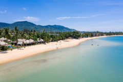 Aerial view maenam beach