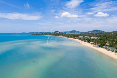 Aerial view maenam beach