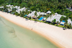 Aerial view maenam beach
