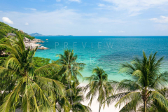 Aerial view Silver beach