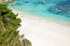 Aerial view Silver beach