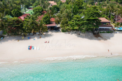 Aerial view Silver beach