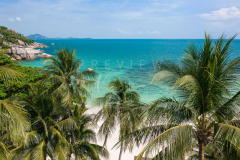 Aerial view Silver beach