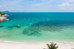 Aerial view Silver beach