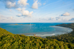 Aerial view koh matsum from Koh Taen