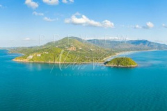 Aerial panorama of koh samui