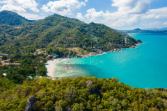 Aerial view Silver beach