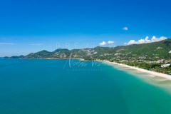 Aerial view Chaweng beach